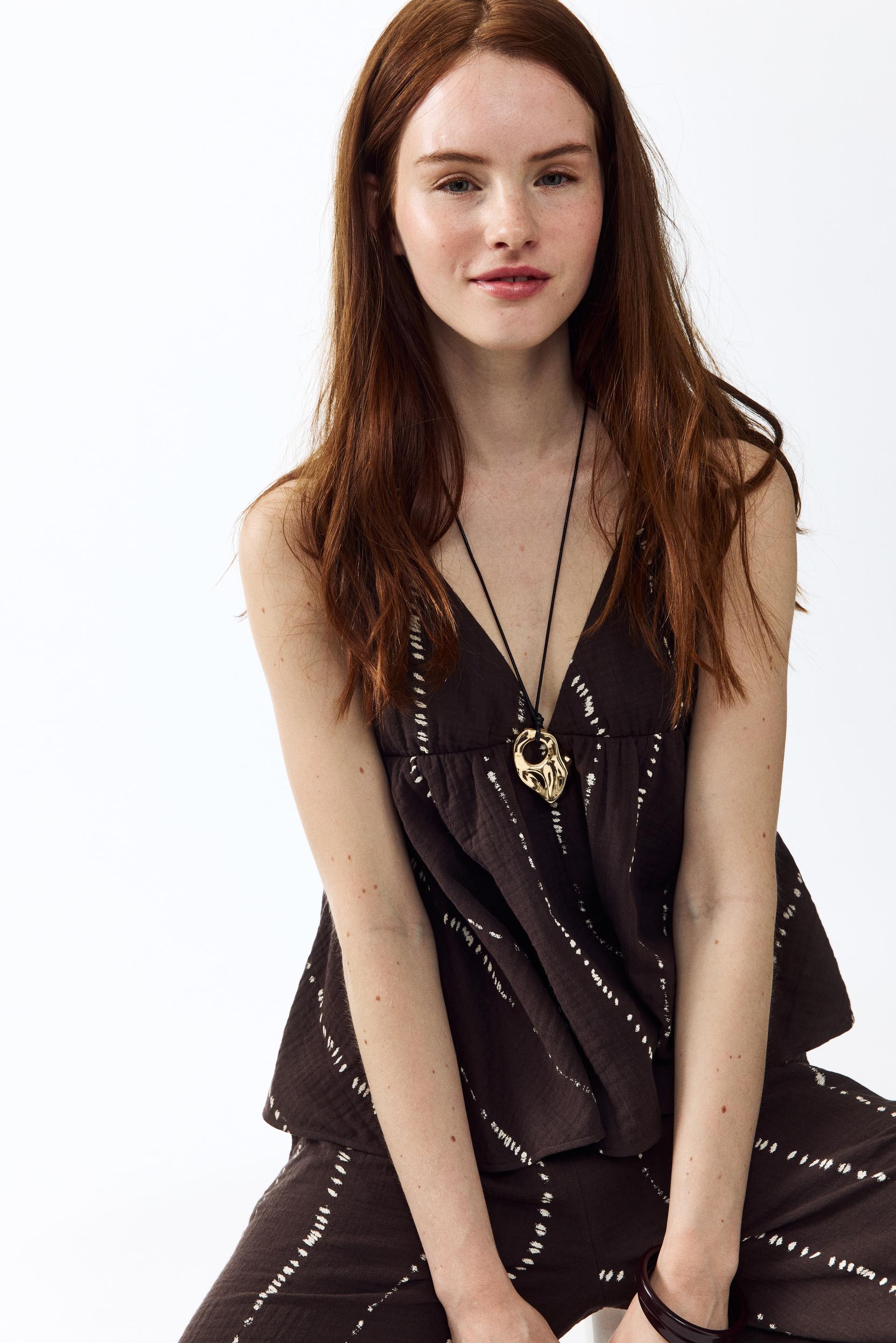 cotton halterneck top