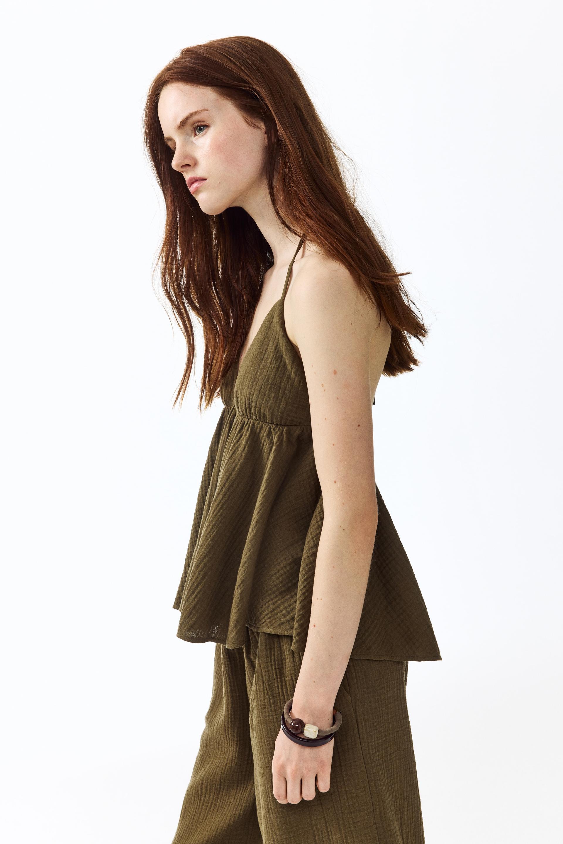 cotton halterneck top