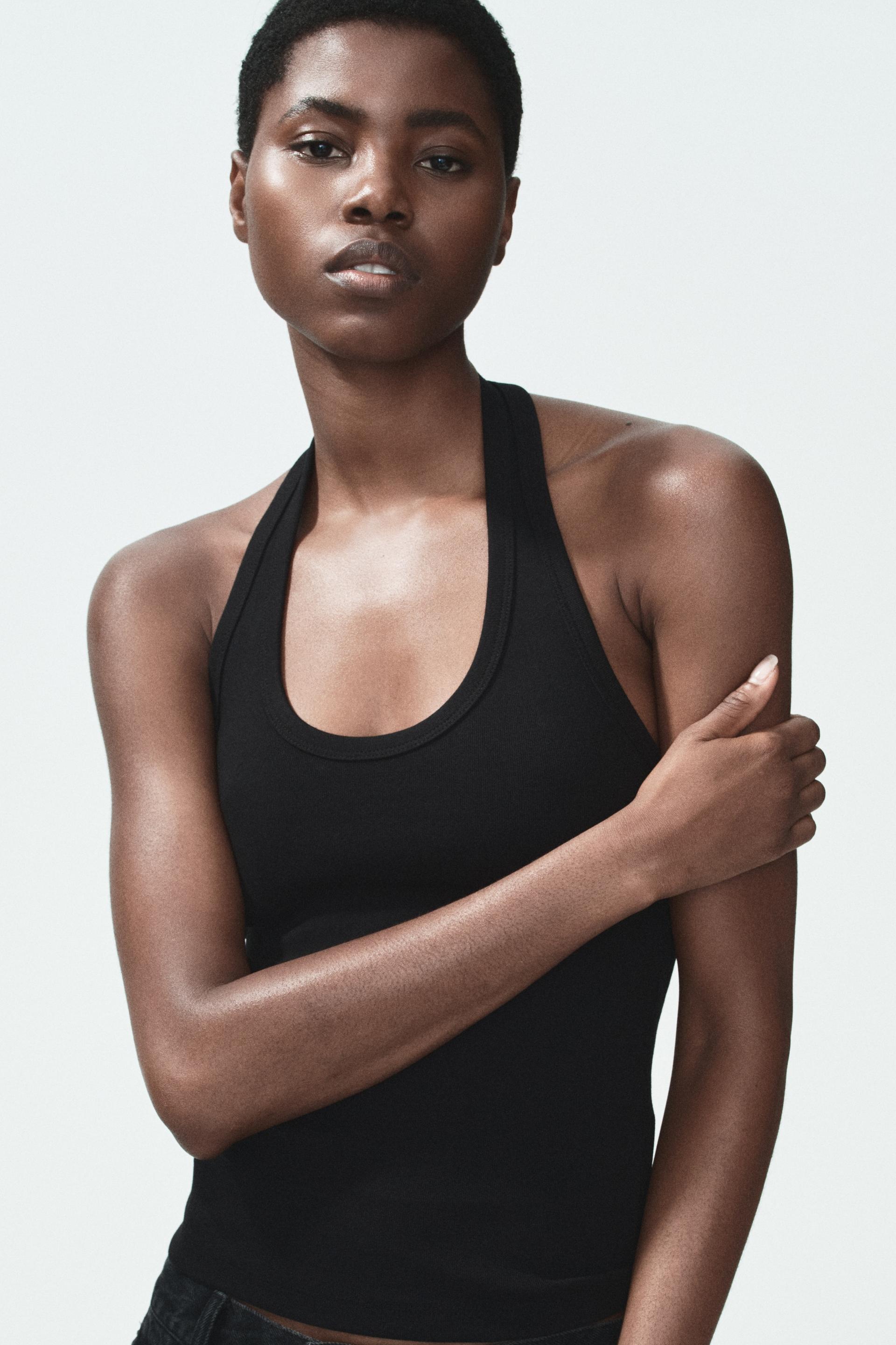 cotton halterneck top