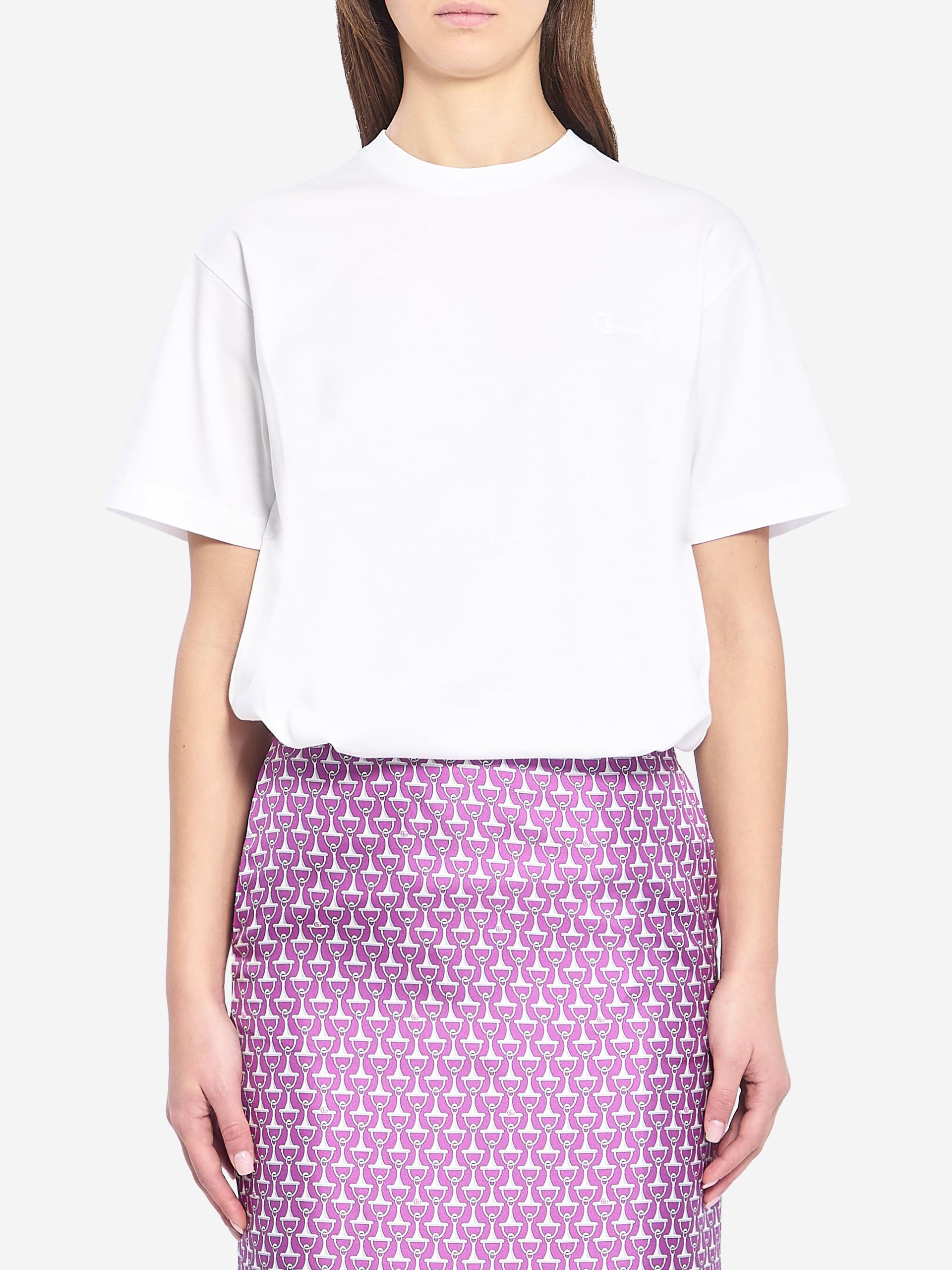 cotton jersey tshirt with embroidery