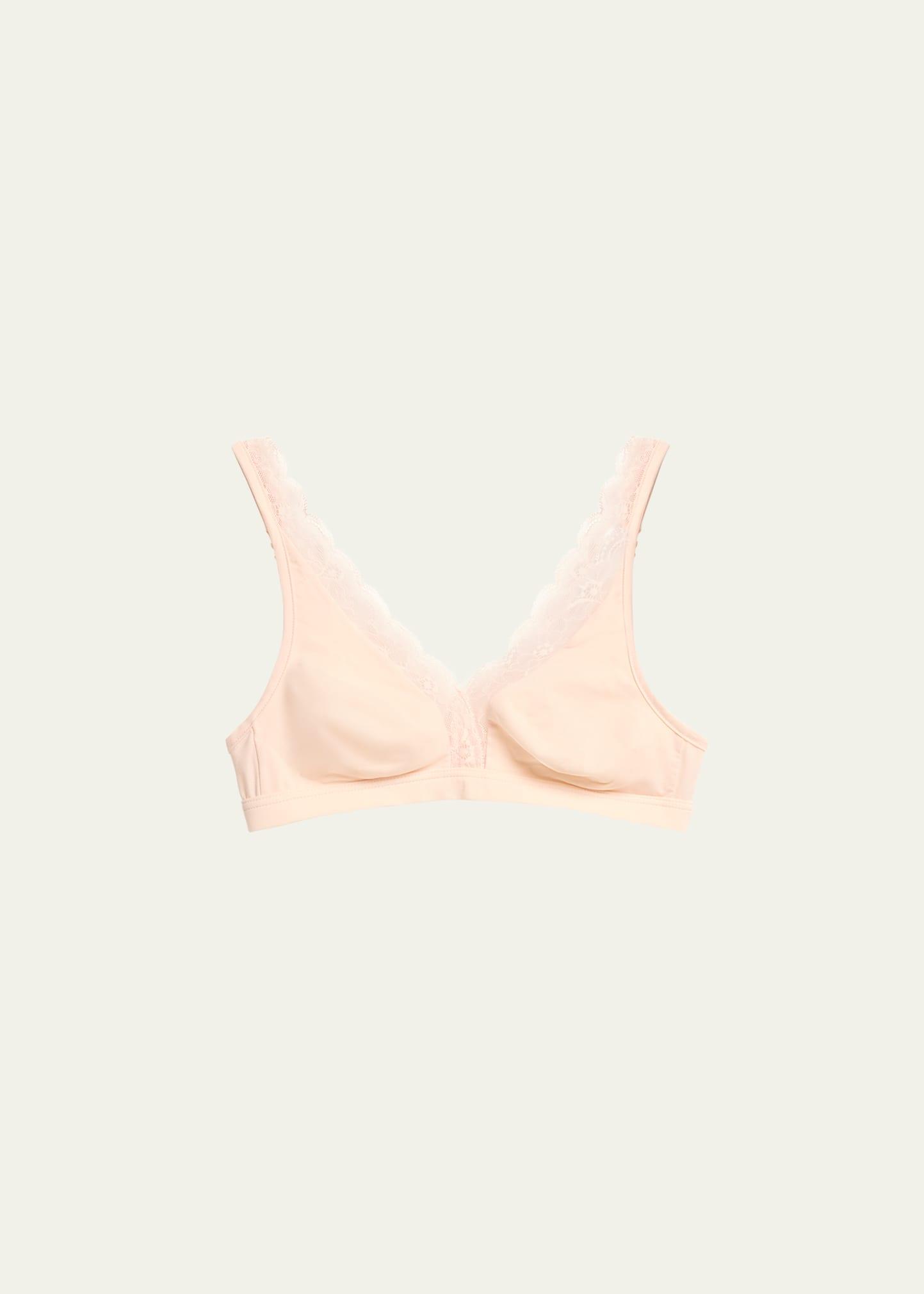 cotton lace wire-free soft cup bra