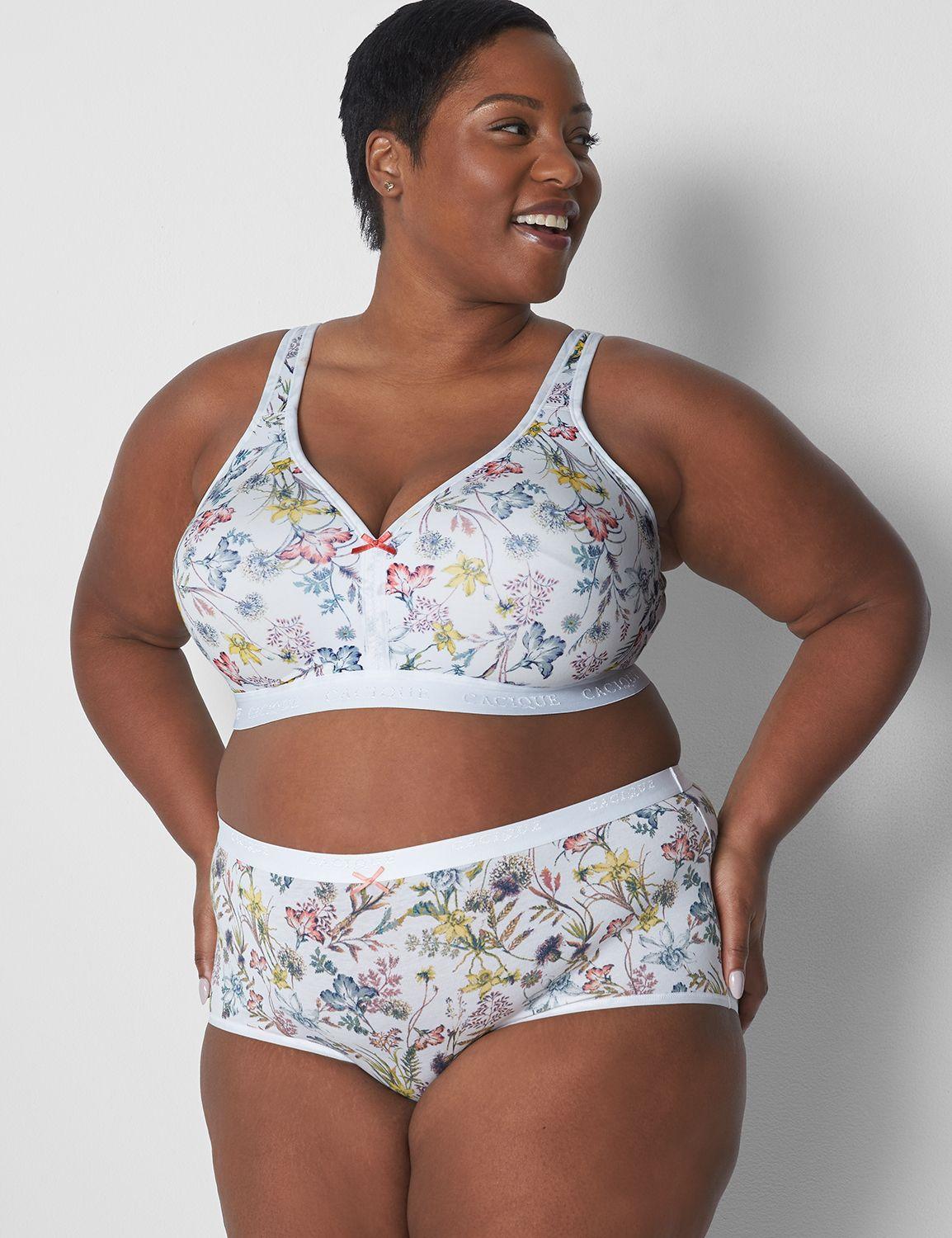 cotton lightly lined no-wire bra