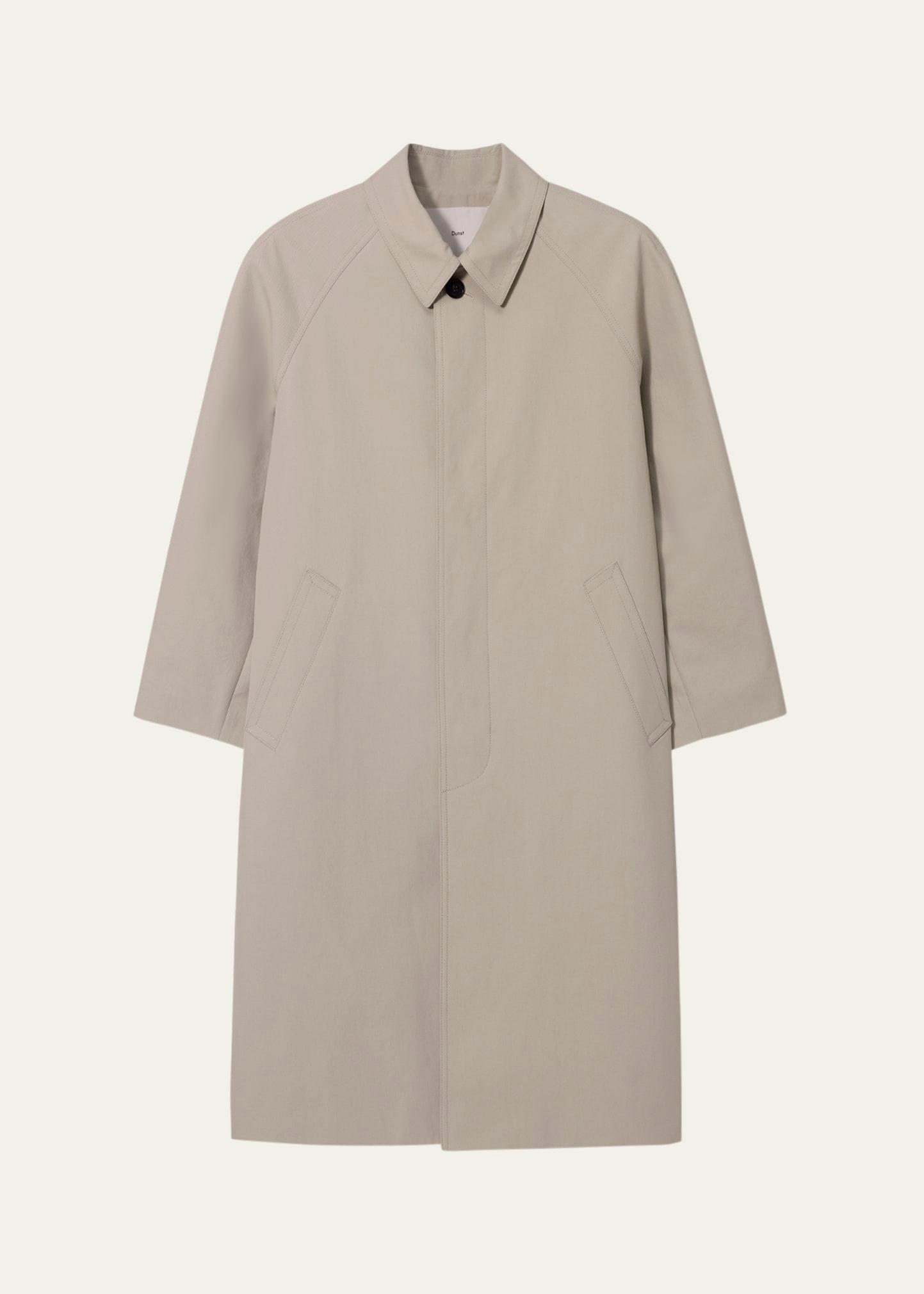 cotton mac coat, unisex