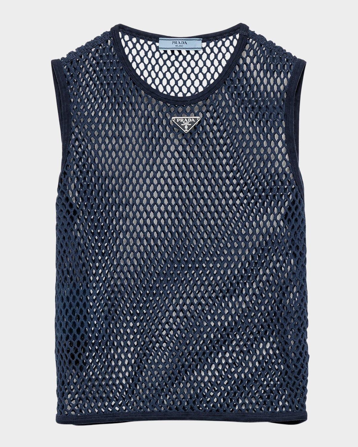 cotton mesh tank top