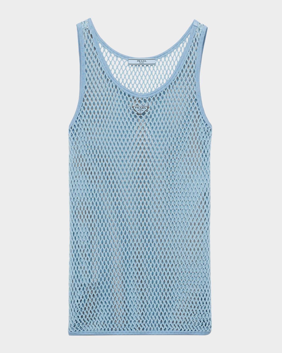 cotton mesh tank top