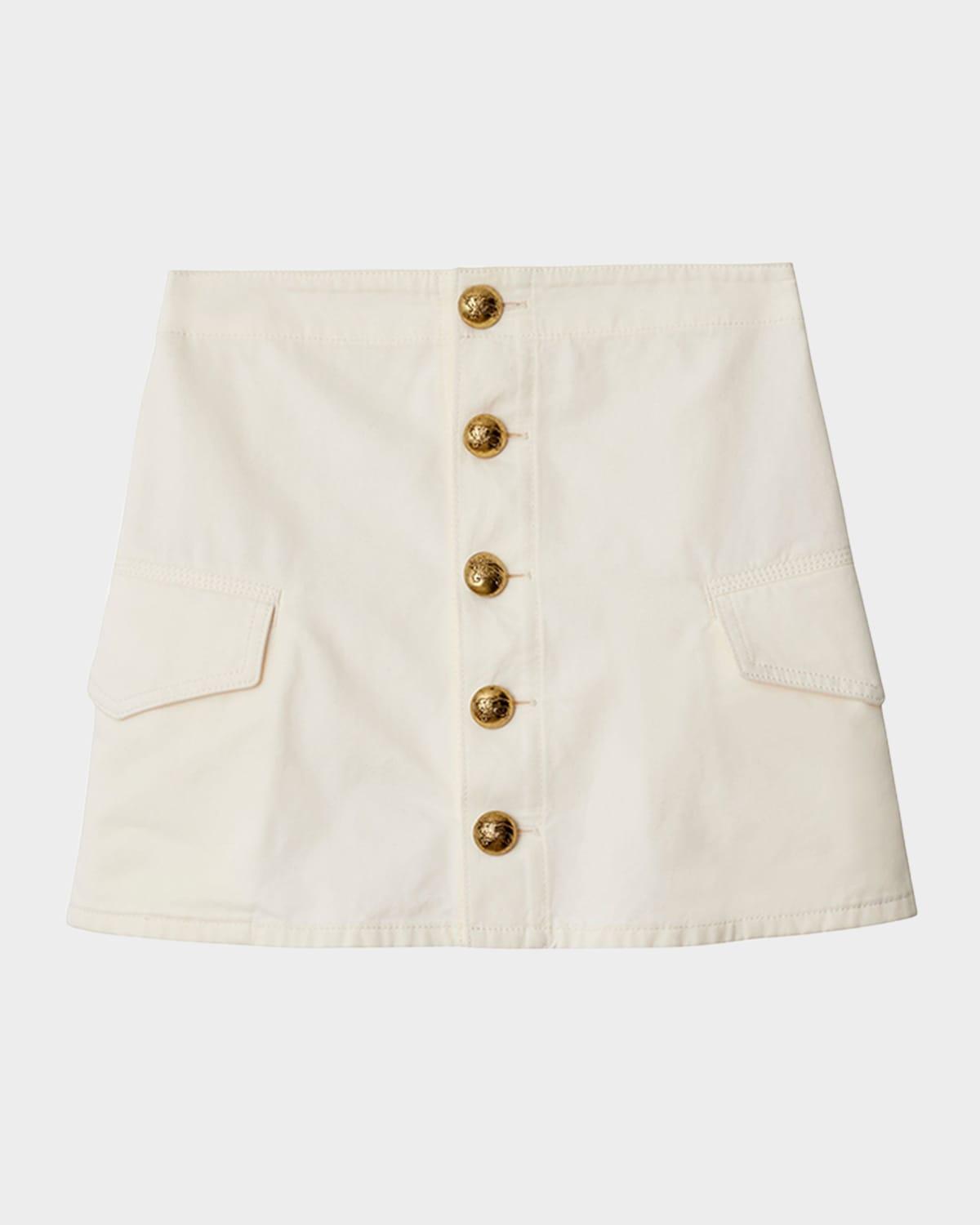 cotton mini skirt