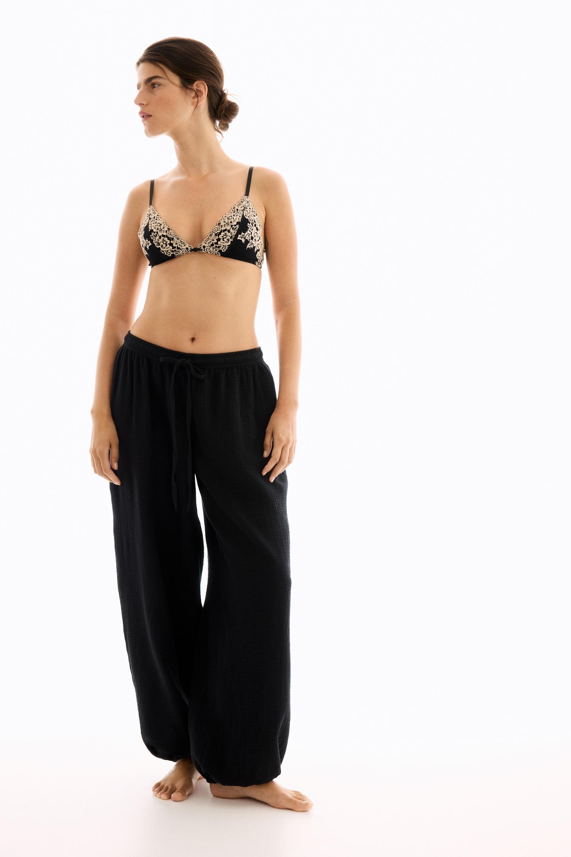 cotton muslin pajama pants
