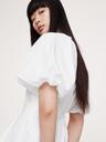 cotton poplin bubble-hem mini dress
