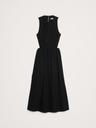 cotton poplin cut-out midi dress