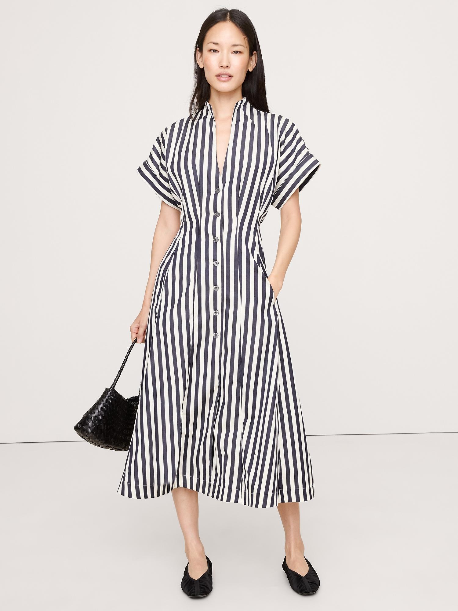 cotton poplin shirt dress