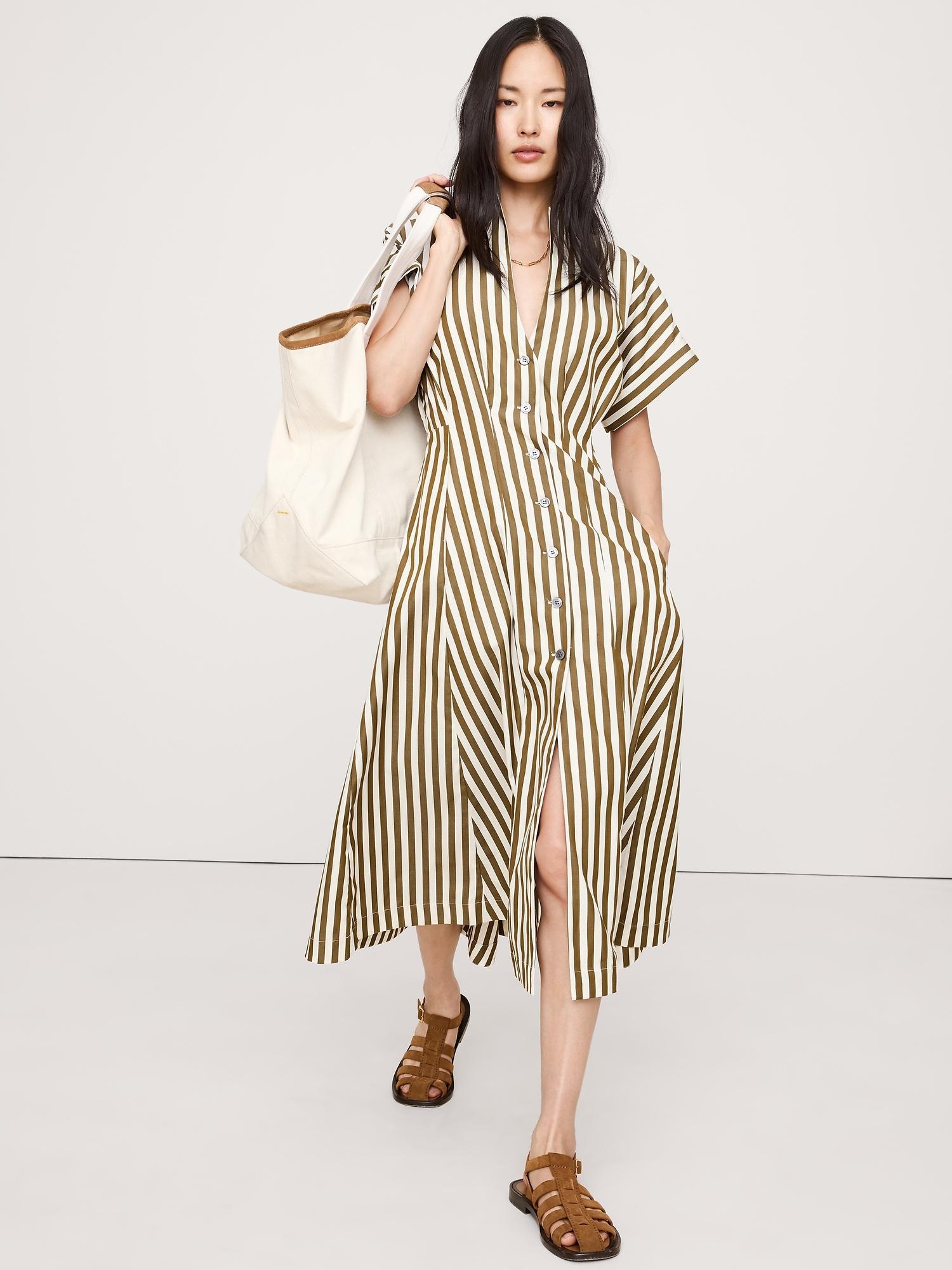 cotton poplin shirt dress