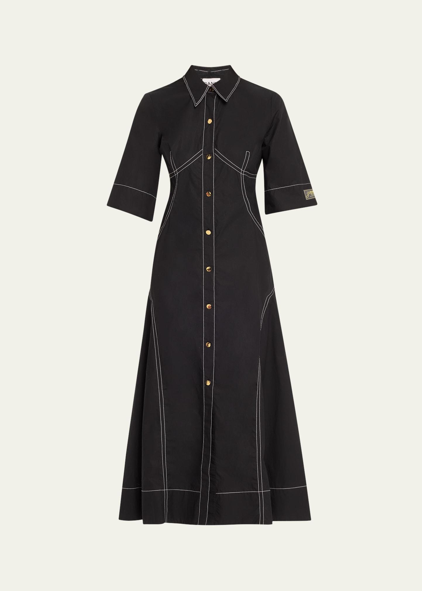 cotton poplin shirtdress