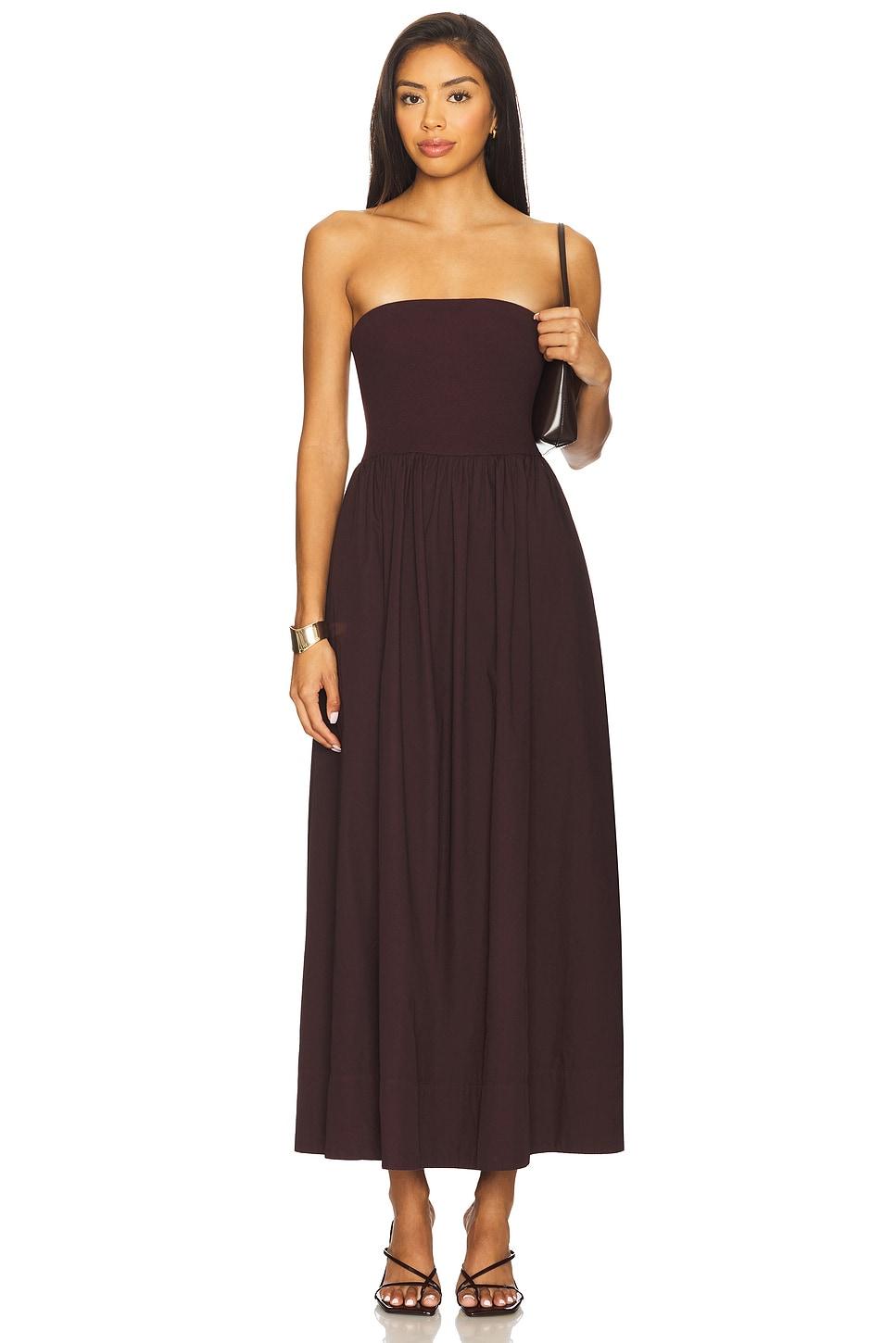 cotton resort strapless dress