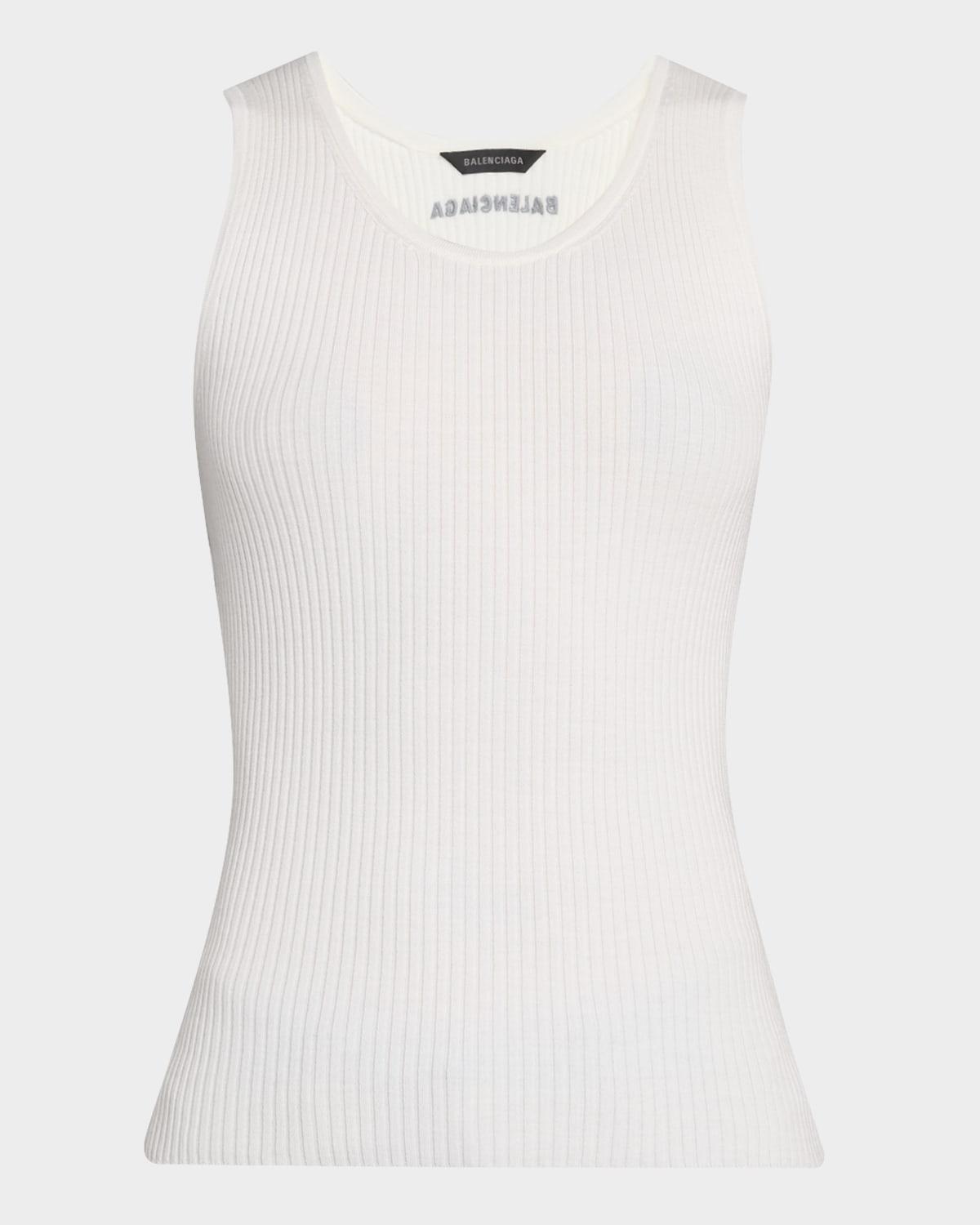 cotton rib tank top