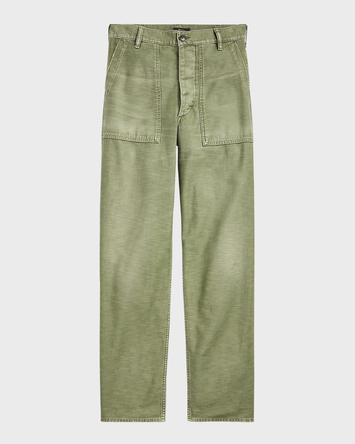 cotton sateen utility pants