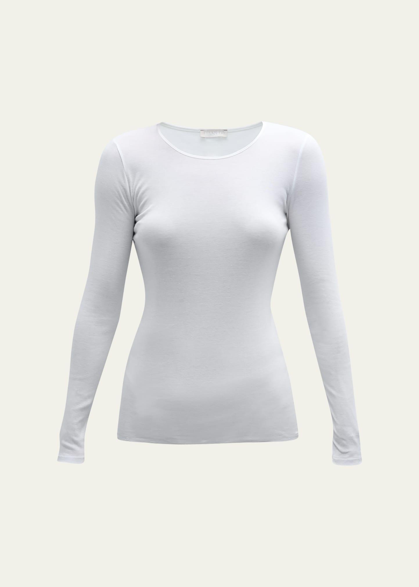 cotton seamless long-sleeve top