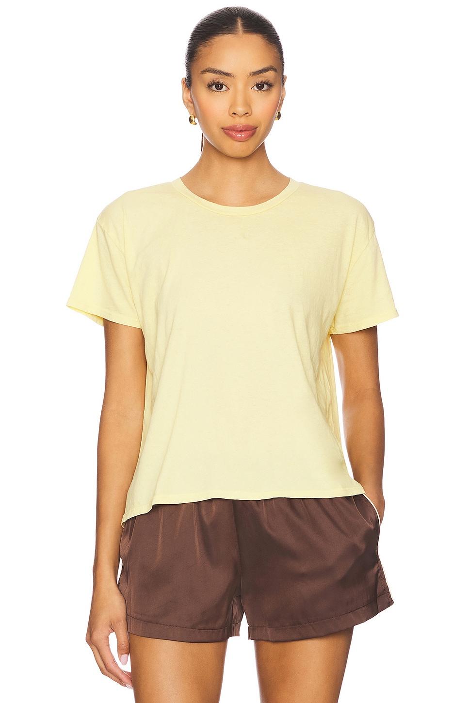 cotton short sleeve boxy crew tee