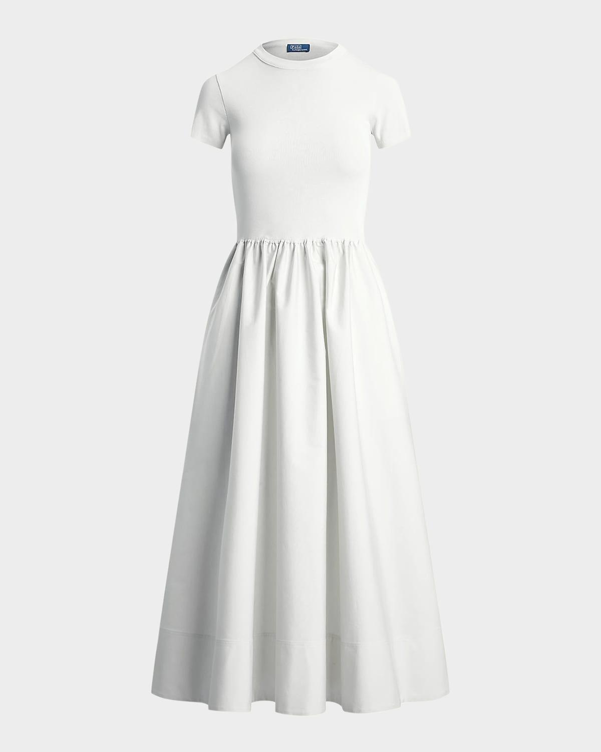 cotton short-sleeve dress