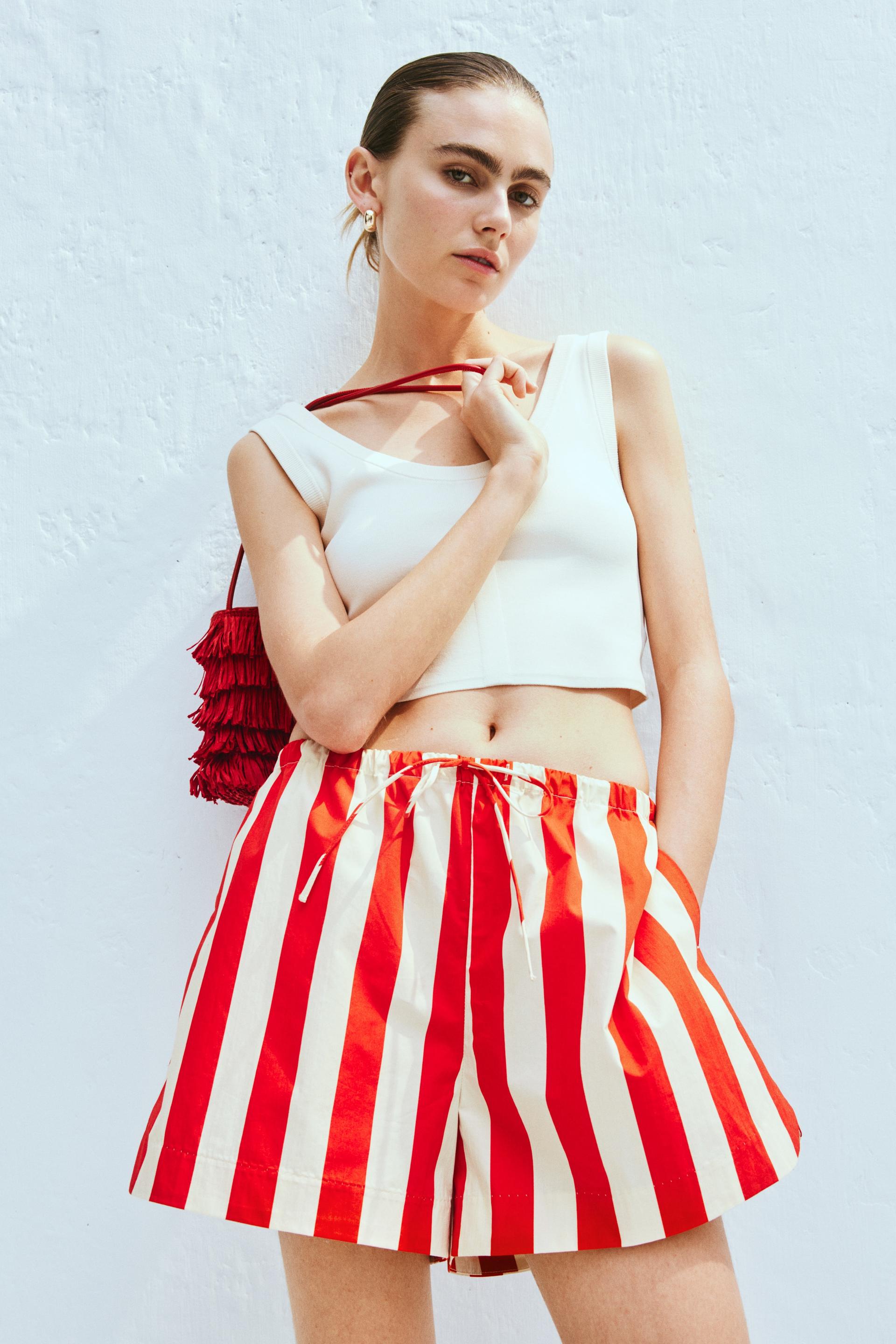 cotton shorts with drawstring