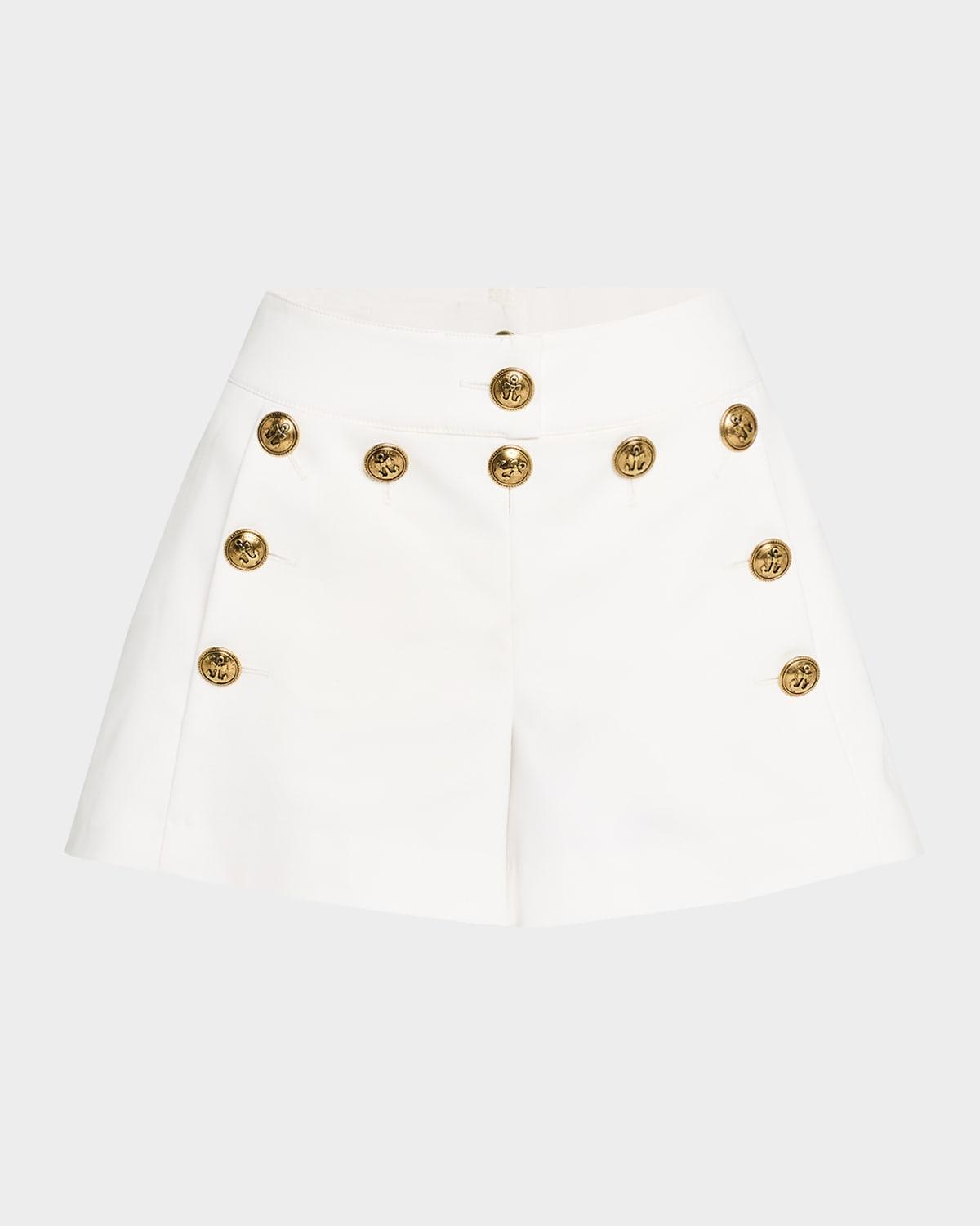 cotton-stretch nautical shorts