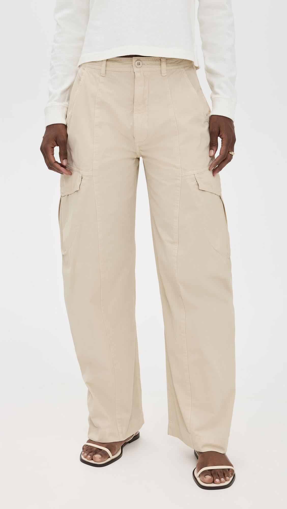 cotton tech blend ankle cargo pants