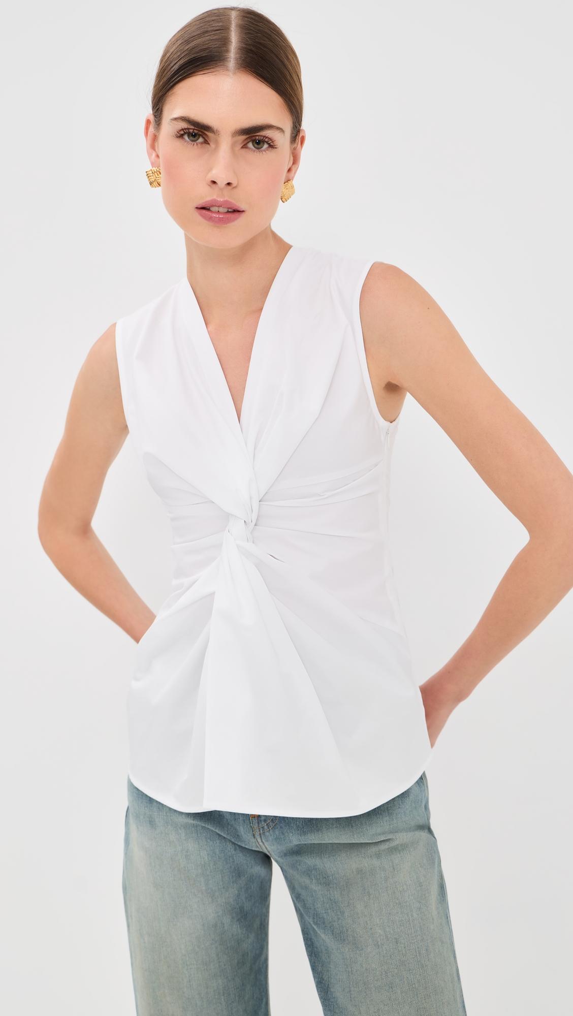 cotton twist detail top