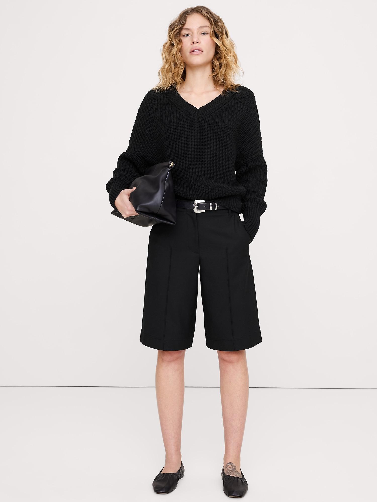 cotton v-neck sweater