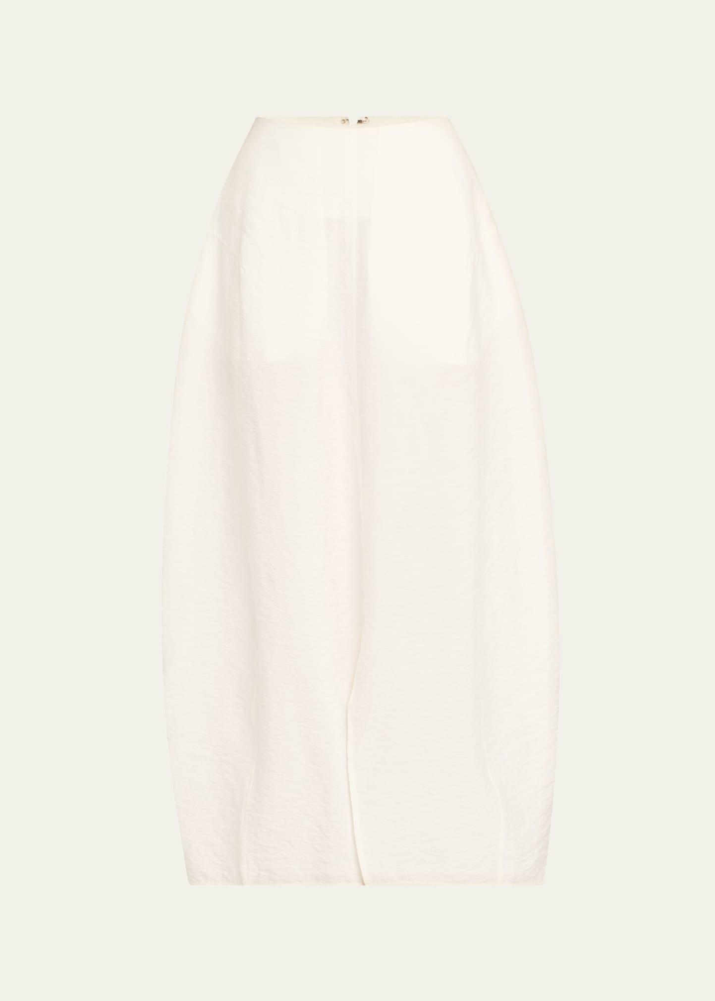 cotton voile ankle parachute skirt
