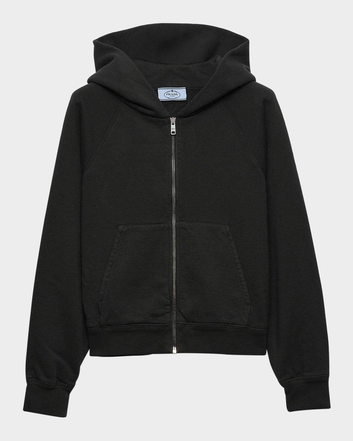 cotton zipper hoodie