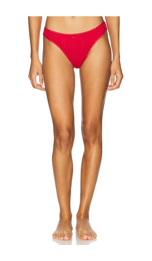 cou cou intimates the high rise brief in red.