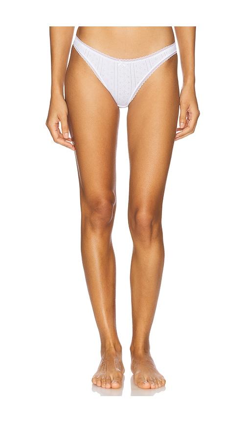 cou cou intimates the high rise brief in white.