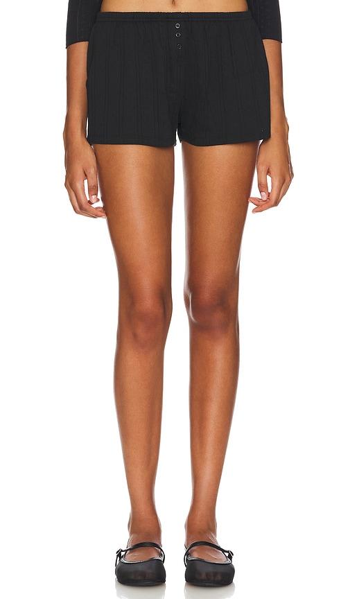 cou cou intimates the short in black.