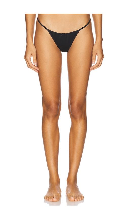 cou cou intimates the tanga thong in black.
