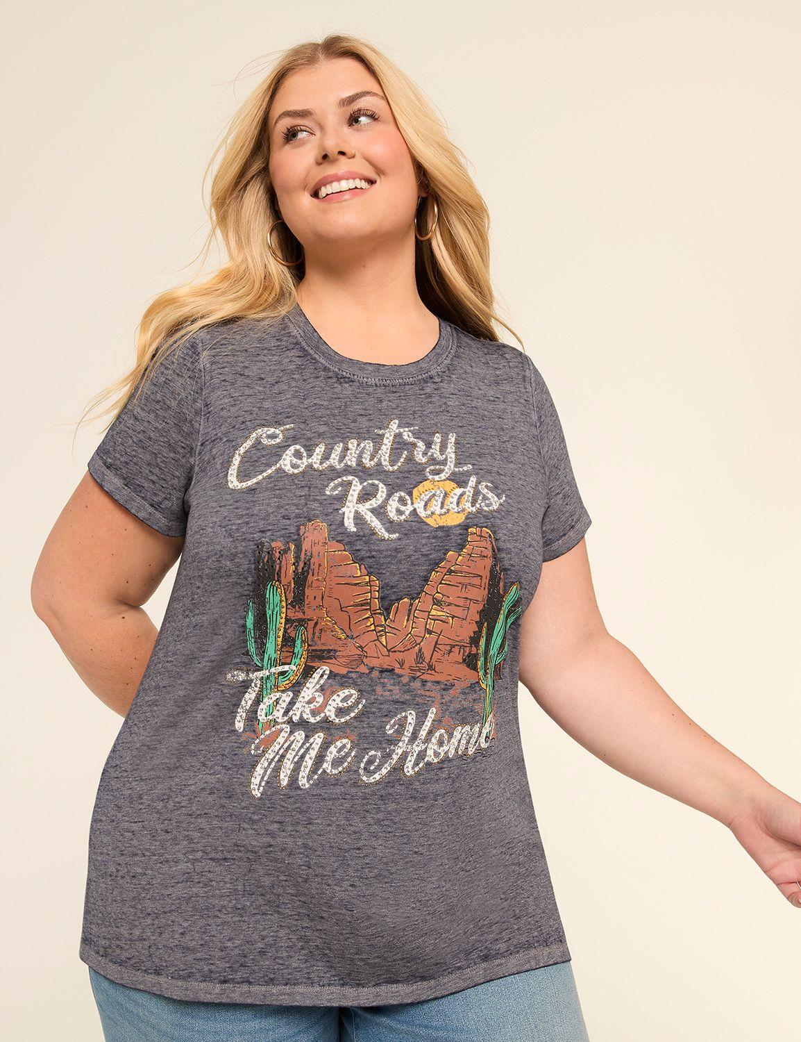 country roads graphic tee