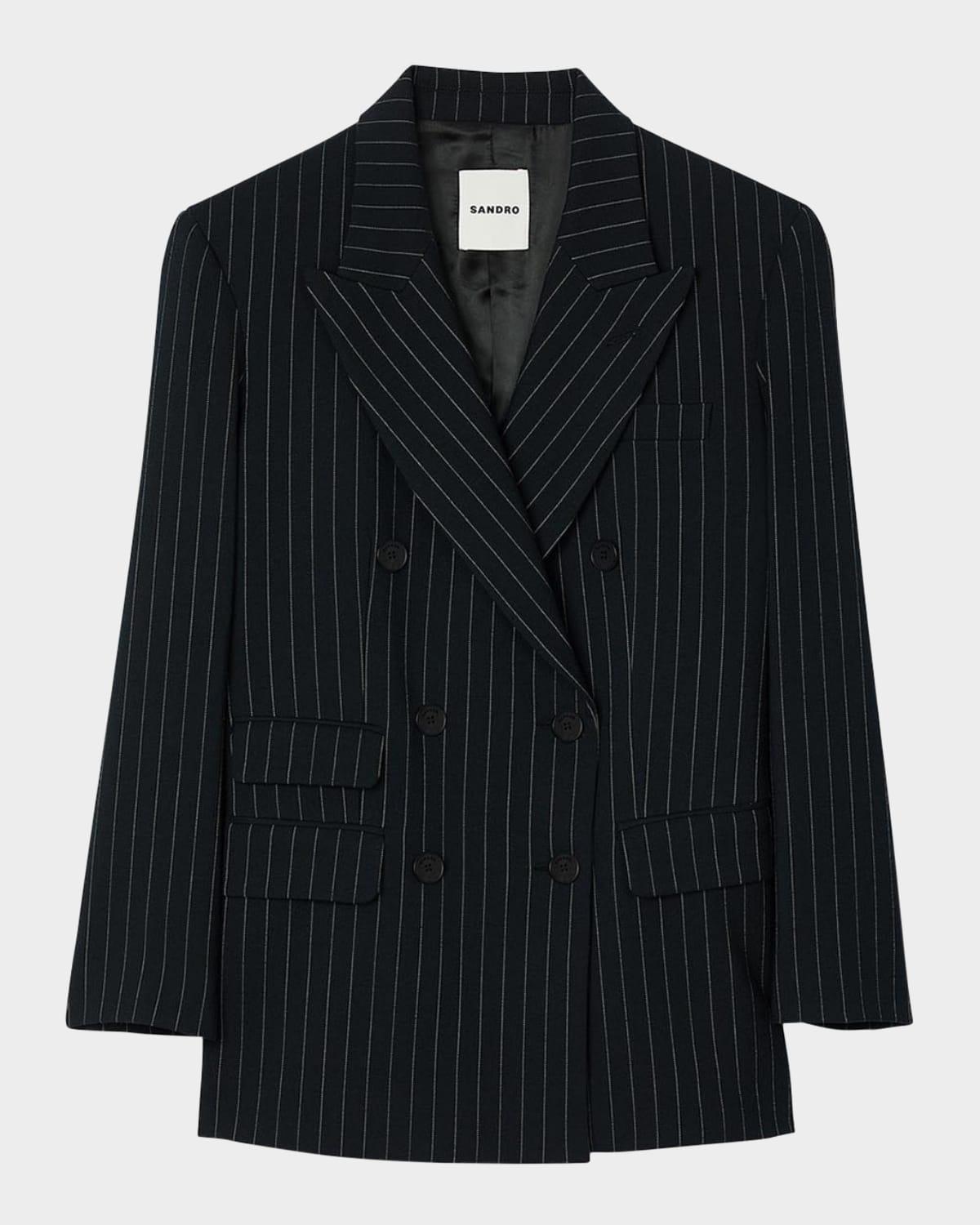 courbevoie striped suit jacket