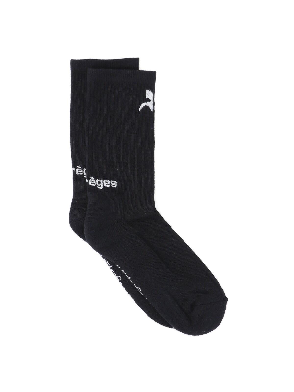 courrèges "ac sports" logo socks