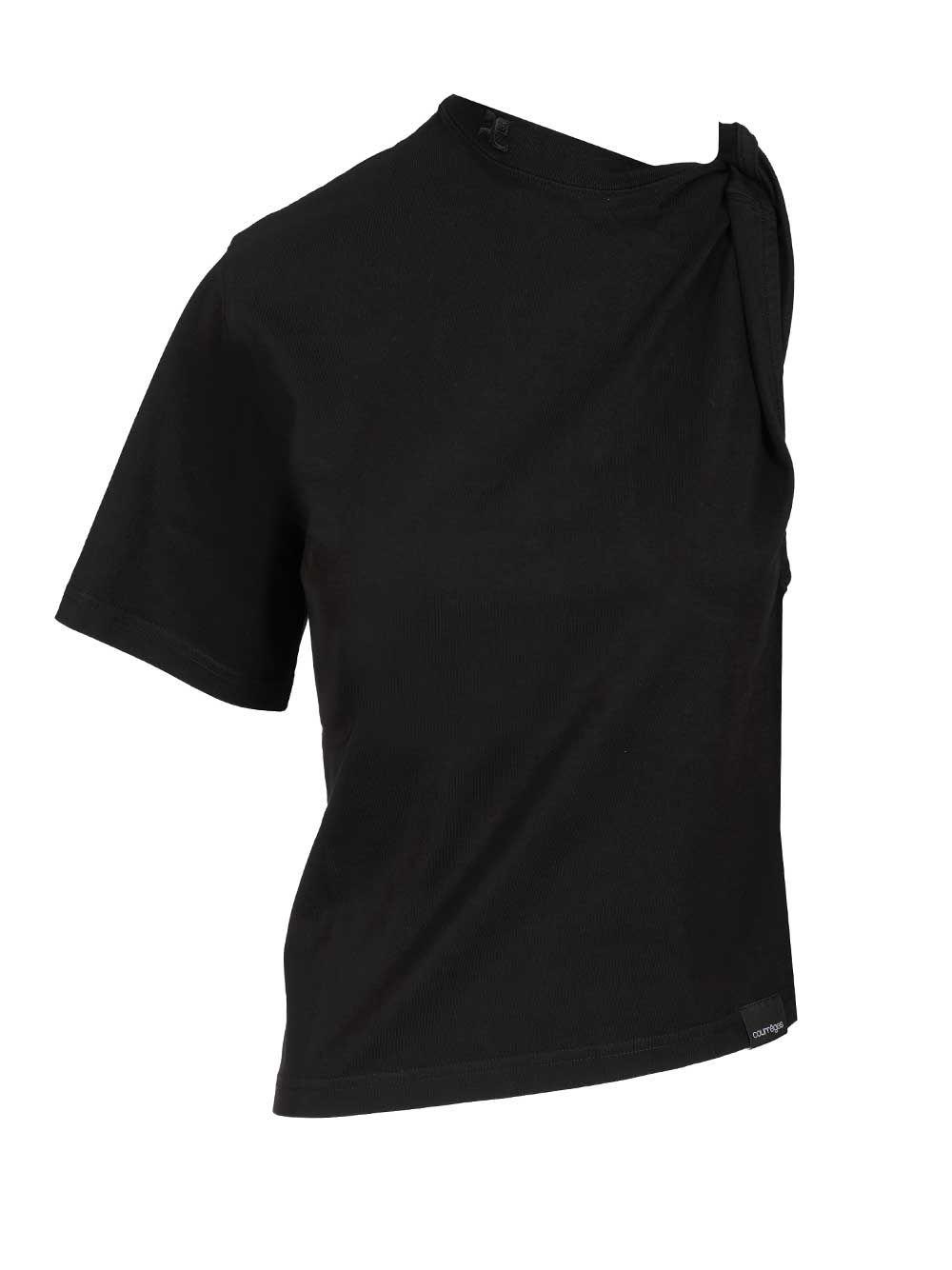 courrèges asymmetrical t-shirt