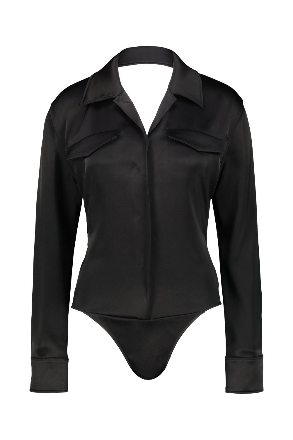 courrèges backless shirt bodysuit