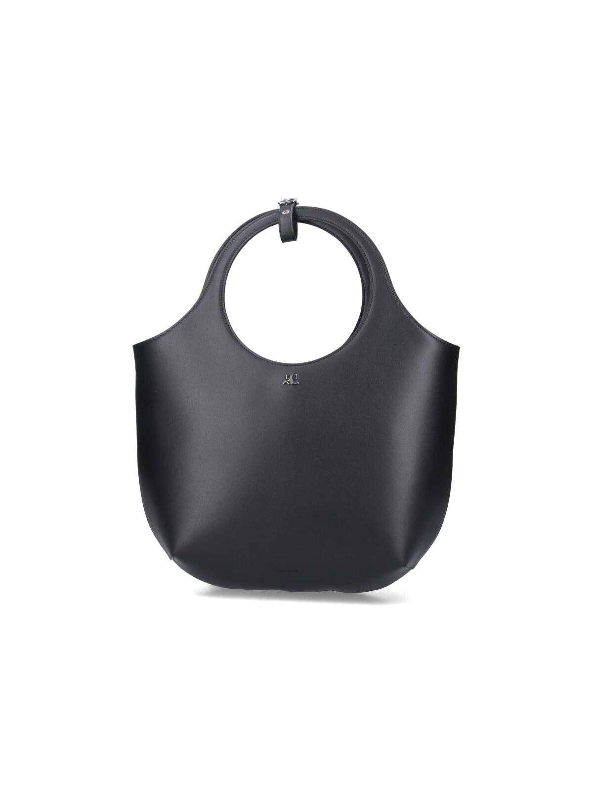 courrèges bags black main material: calfskin - women