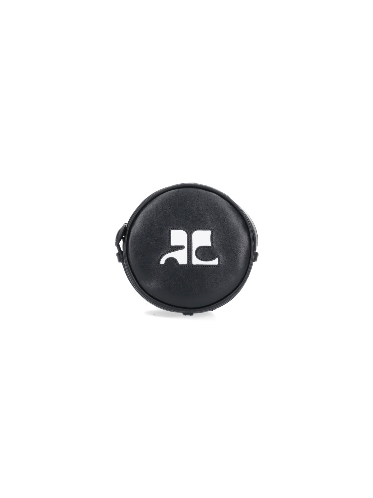 courrèges bags black pelle - women