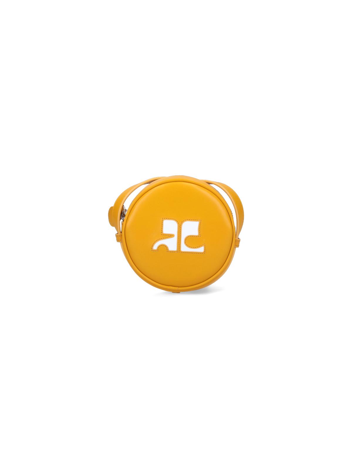 courrèges bags yellow pelle - women