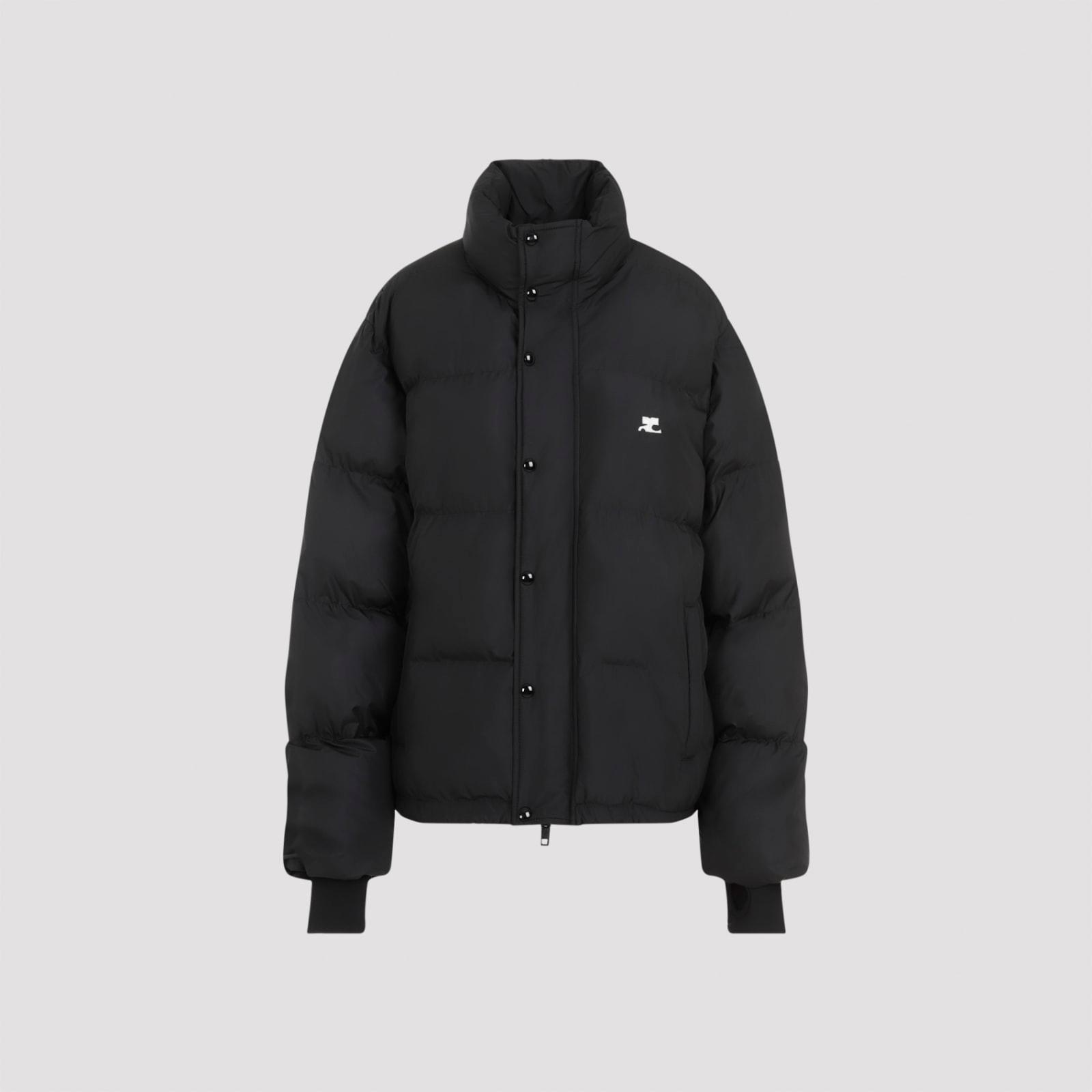 courrèges black down jacket
