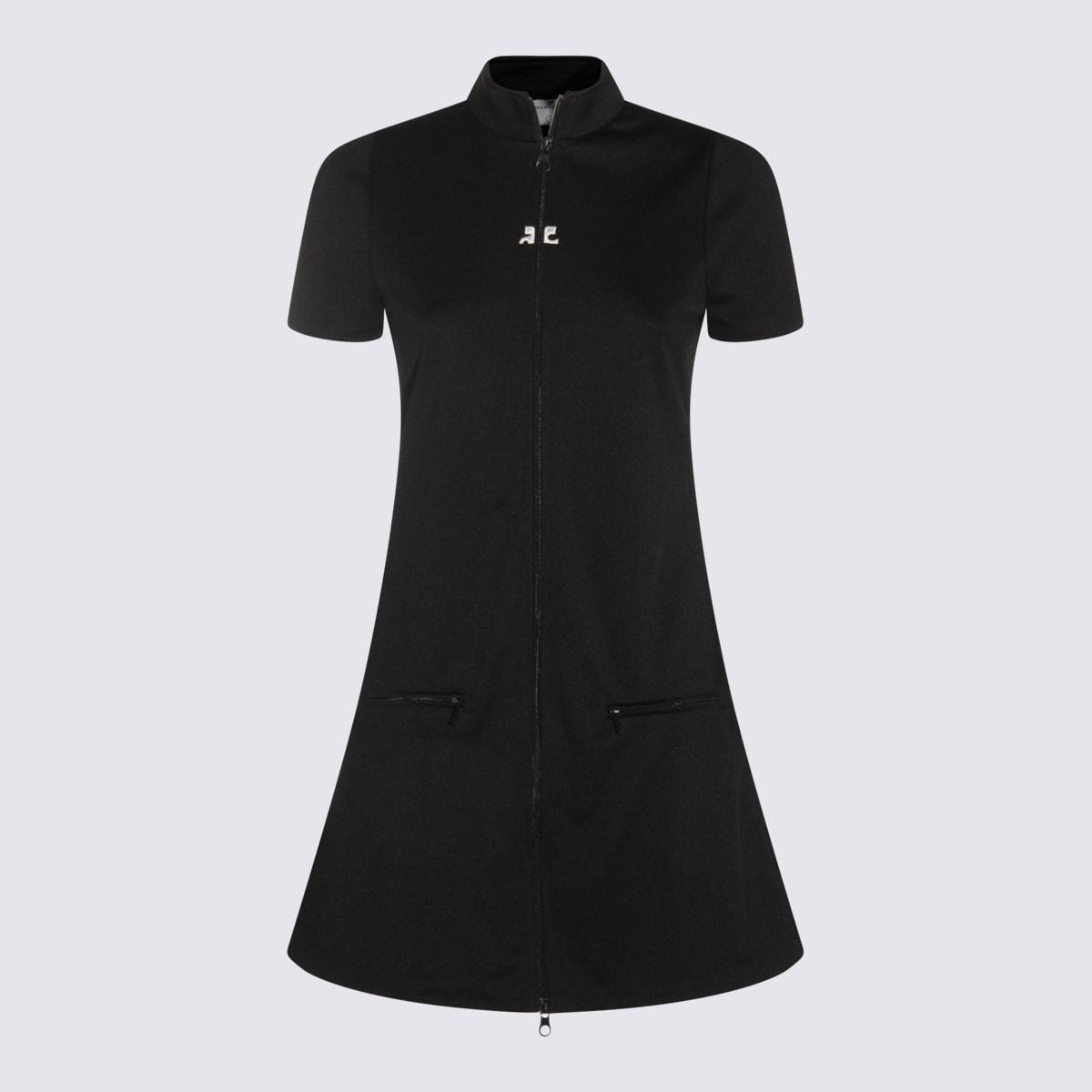 courrèges black dress