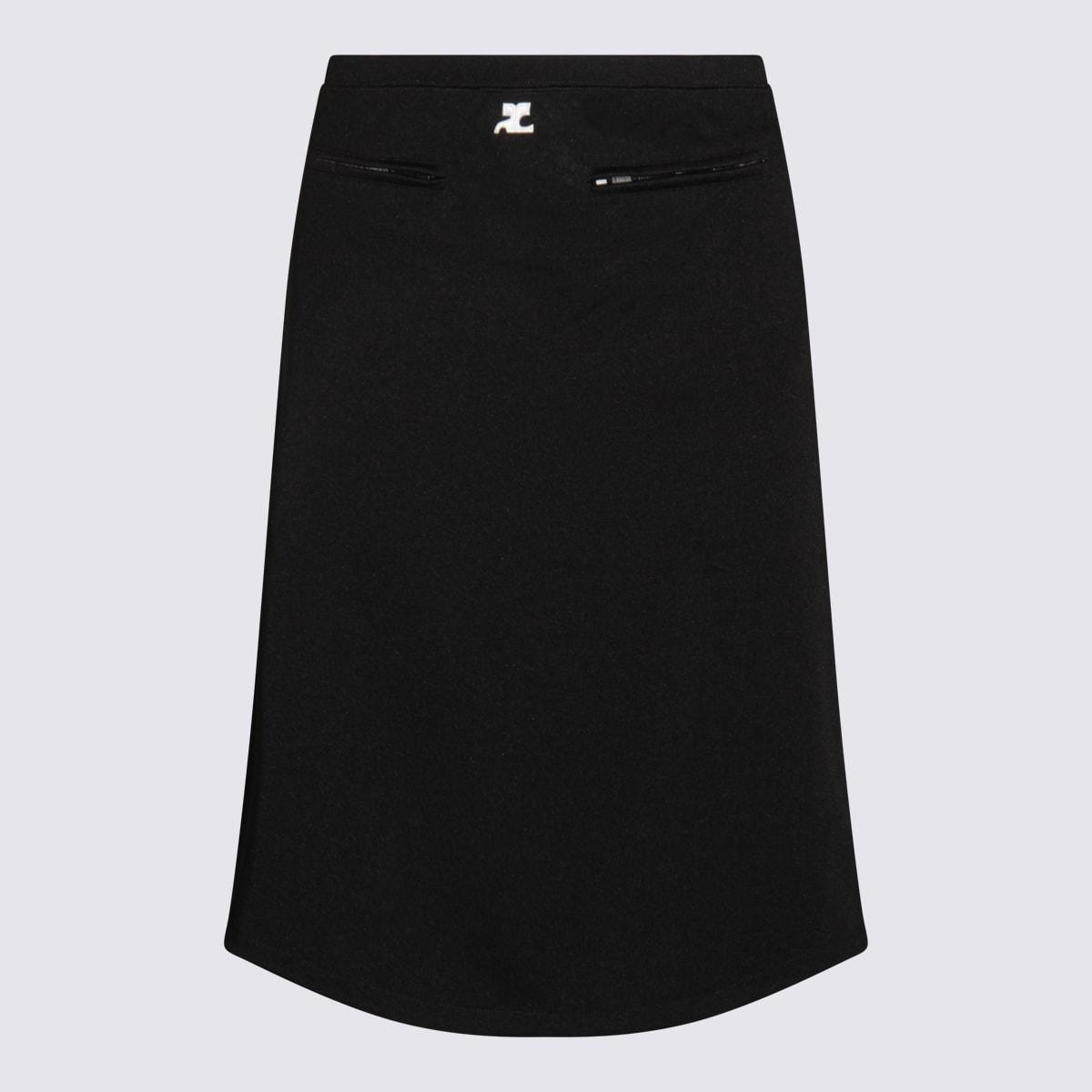 courrèges black skirt