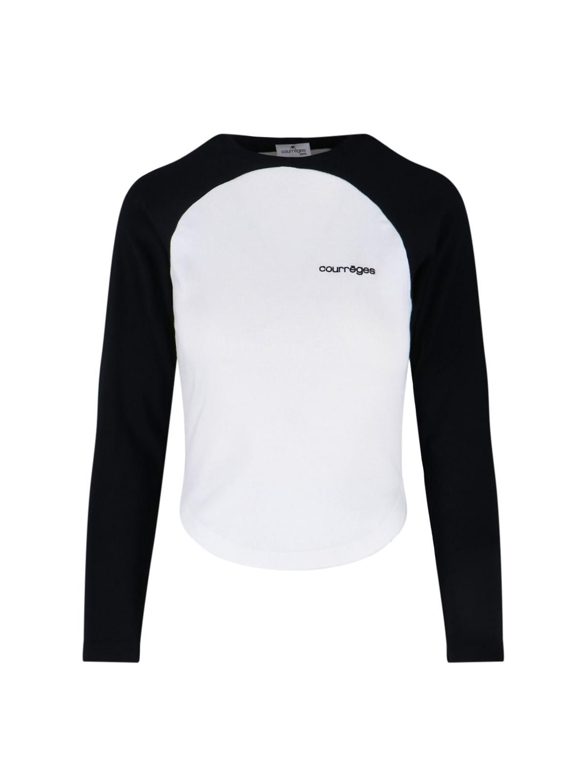 courrèges circle contrast t-shirt