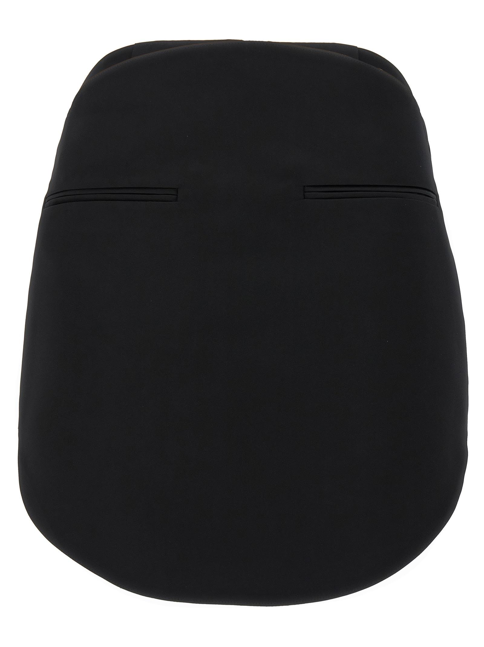 courrèges circle satin skirt