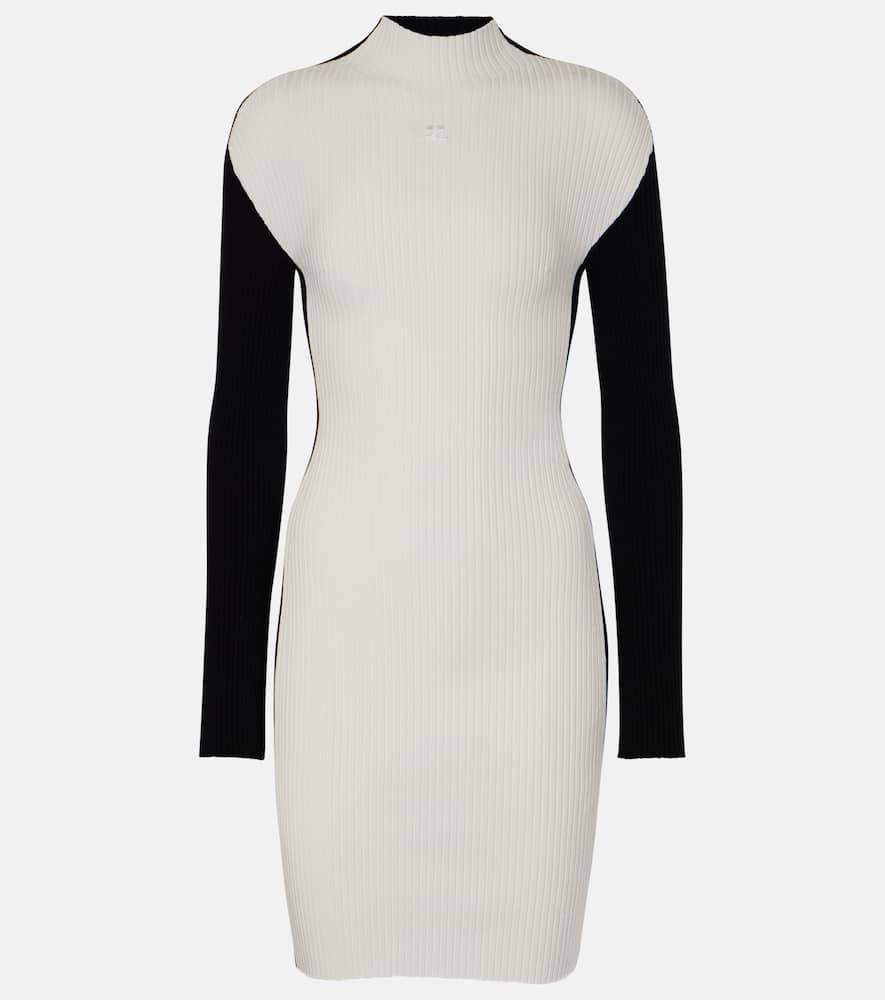 courrèges colorblocked minidress