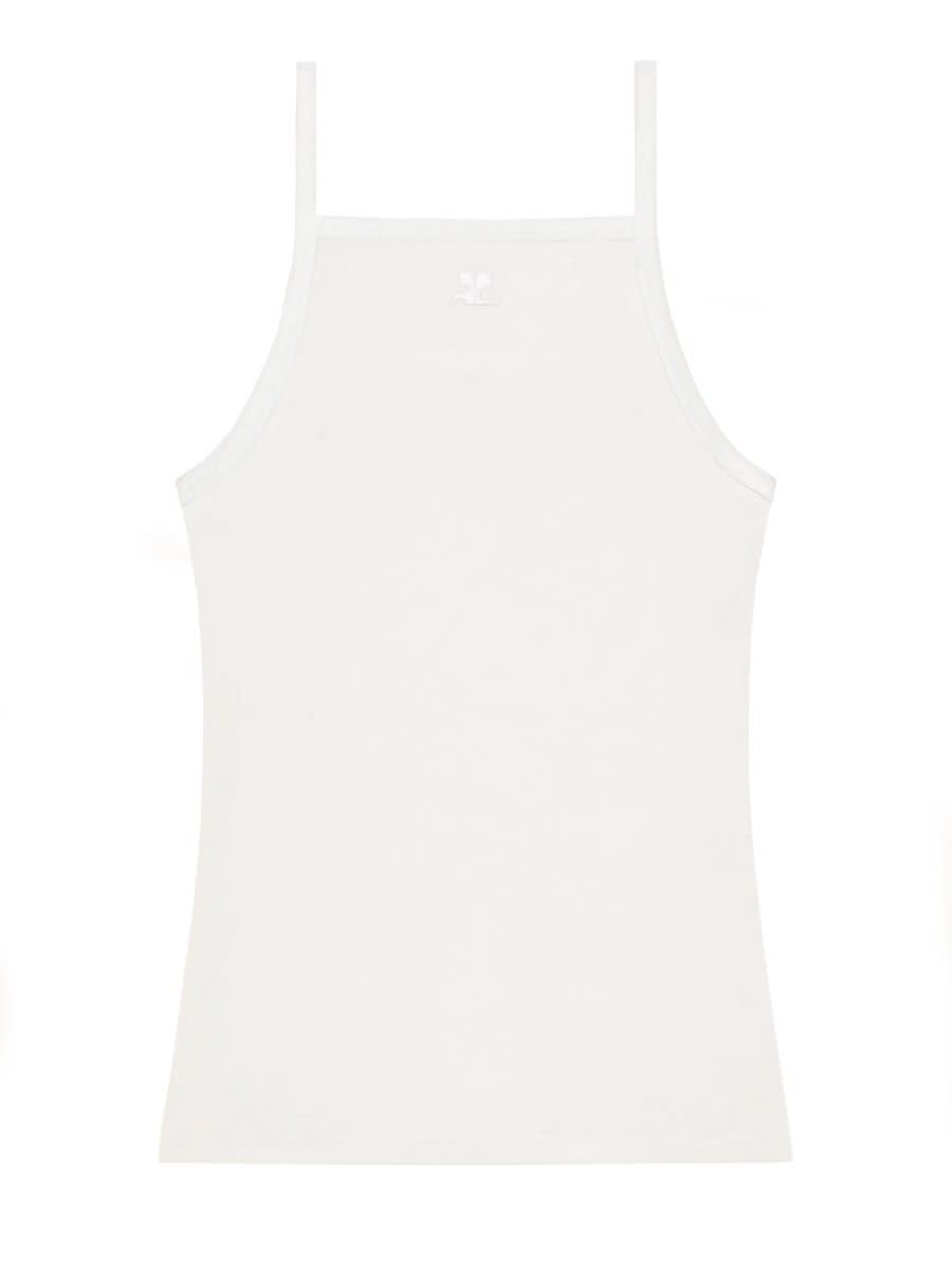 courrèges contrasting tank top