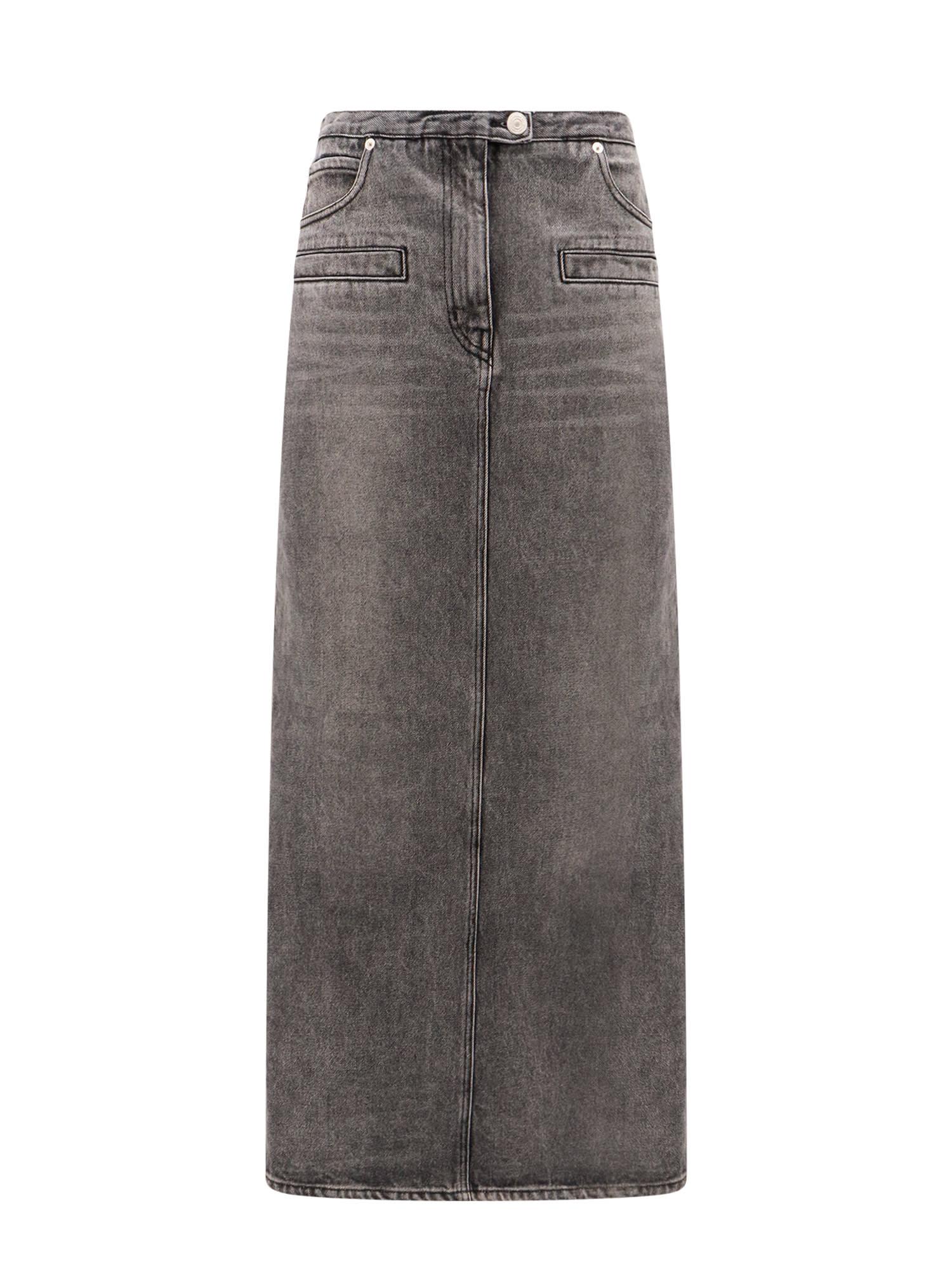 courrèges denim skirt