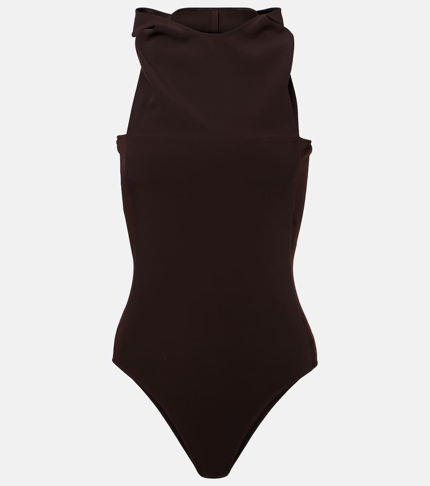 courrèges draped bodysuit